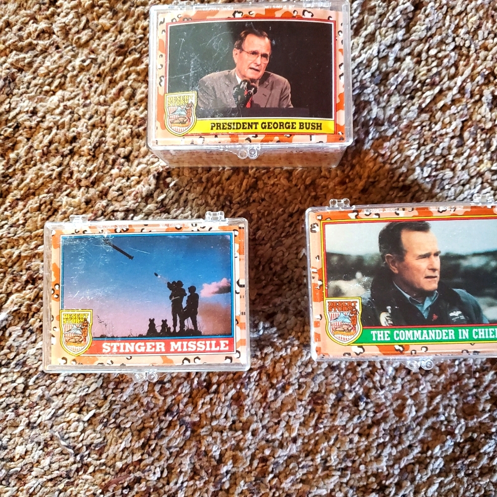 1991 VINTAGE TOPPS DESERT STORM TRADING CARDS 1-264 SERIES 1 2 3 ARMY NAVY.